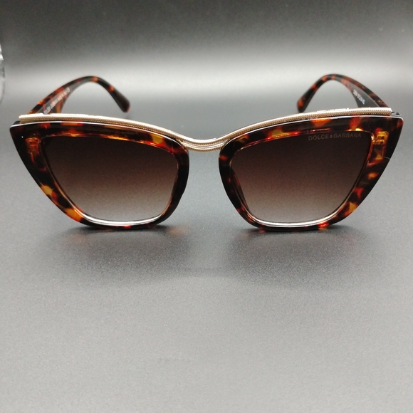 Dolce & Gabbana Accessories - Dolce & Gabbana Tortoise and Gold Sunglasses